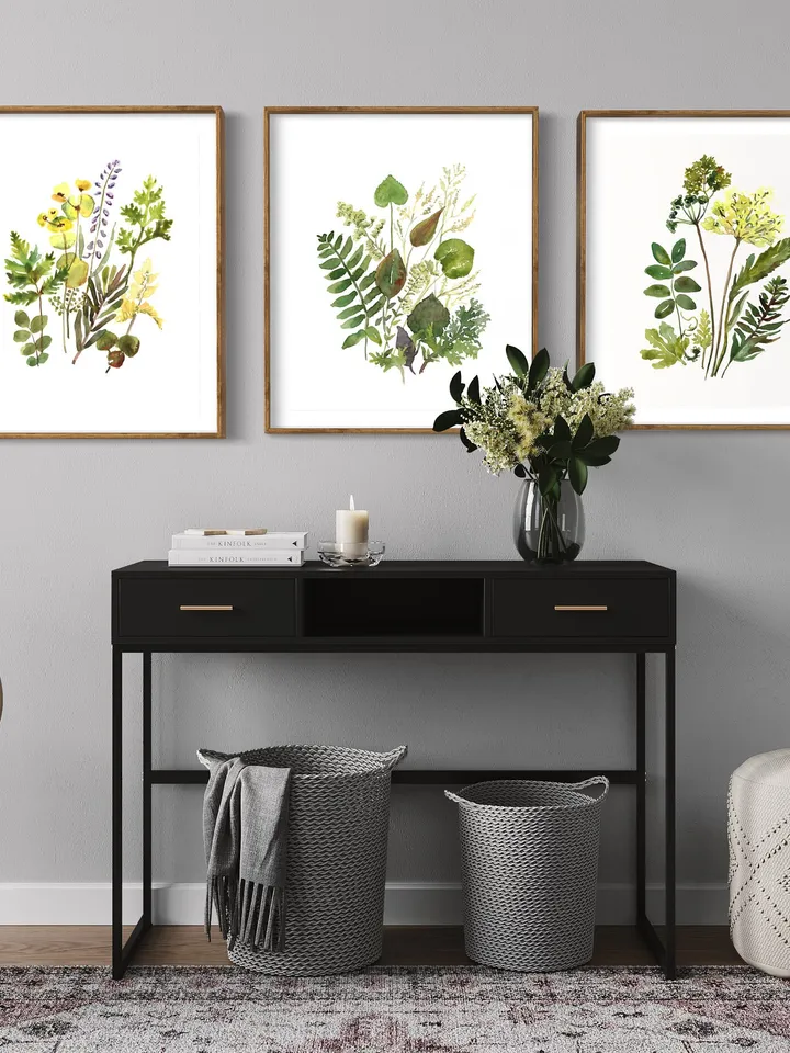 Watercolor Botanical Print Set Of 3 Floral Printable Art Gallery Wall Art Wild Flowers Art Floral Farmhouse Art Wild Flowers Minimalist Art
