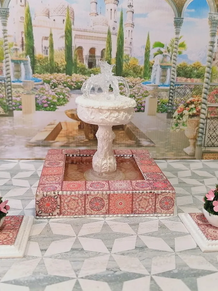 Miniature fountain. Fountain for the collection of dolls.