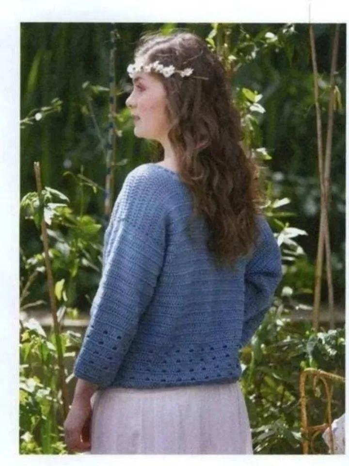 Sweater pattern pdf, easy pattern crochet sweater, lace simple sweater pdf instant download