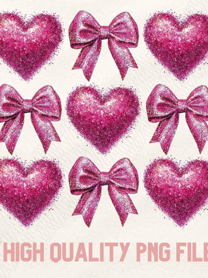 Coquette Glitter Valentine Pink Heart Png, Pink Valentine Png, Girls Valentine Png, Valentine Heart, Valentine Coquette Png, Valentines Mama
