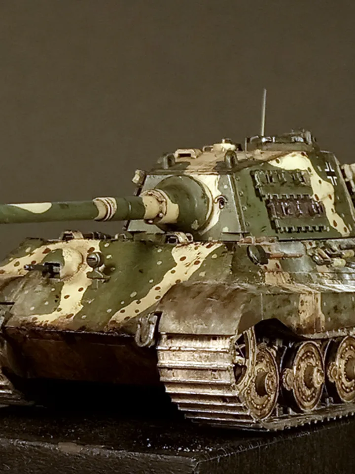 Pro Built model King Tiger Octopus camo, 1/72 scale