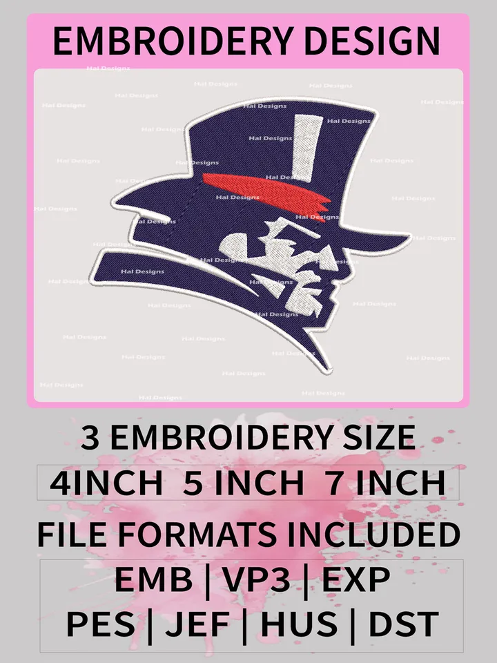 Duquesne Dukes Embroidery Designs, NCAA Logo Machine Embroidery Files, College Team Embroidery Patterns