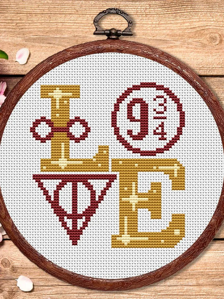 Magic Love Cross Stitch Pattern, Love Cross Stitch Pattern, Embroidery Magic Love, Love xStitch, Home Pattern, Love Pattern #vl008