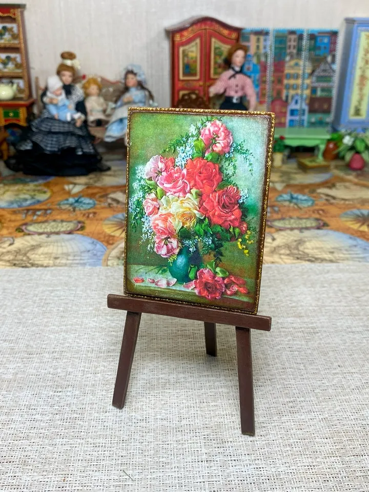 Painting for a doll's house. Photo print. 1:12. Dollhouse miniature.