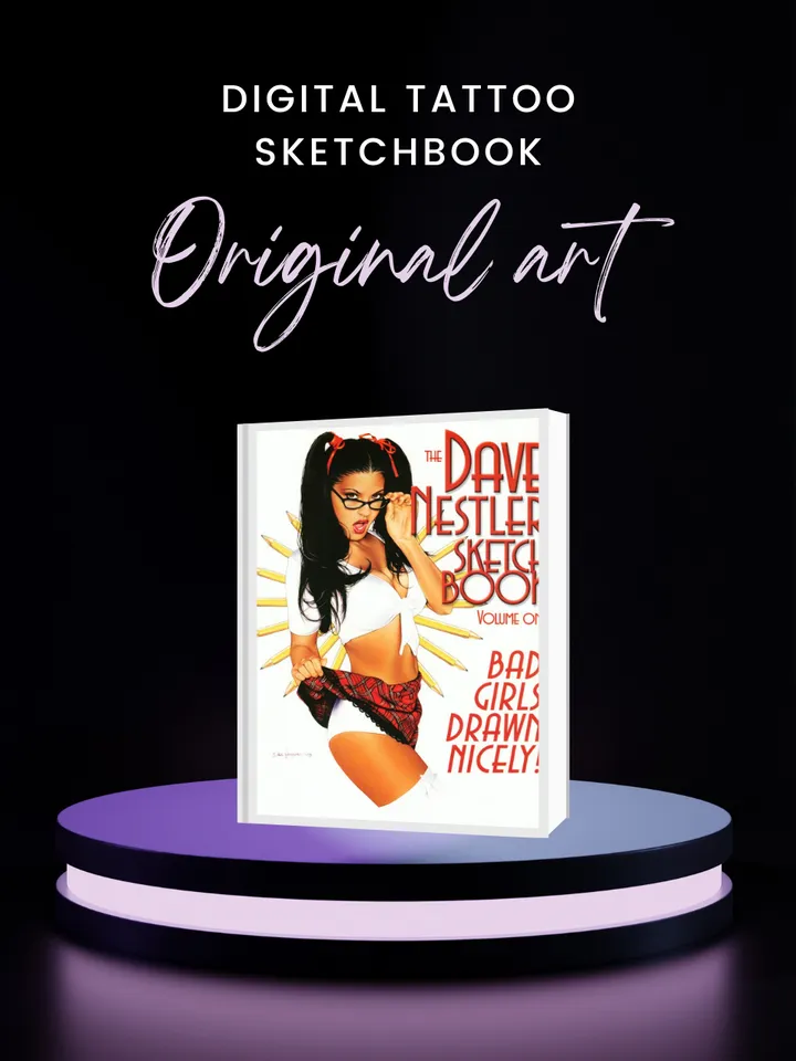 Dave Nester Sketch Book Vol 1. Bad Girls Drawn Nicely