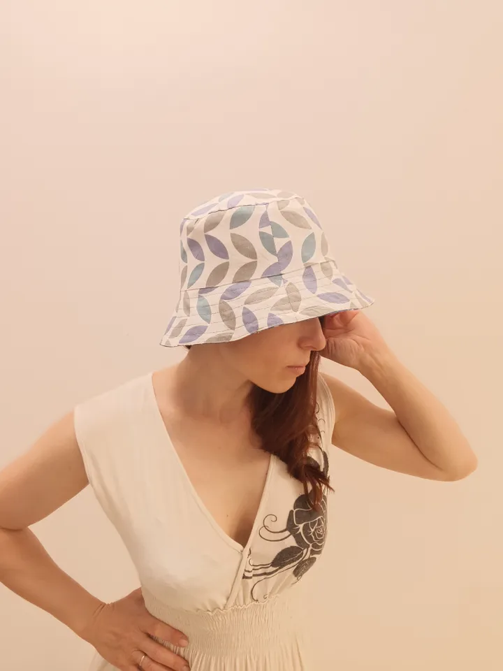 Linen bucket hat made of  linen and cotton. Adult size. Unisex, stylish accessory for walking, traveling, and beach. Urban style. Great addition to your style. A nice and necessary gift. Very lightweight, only 45 grams. A unique product, you won't find an