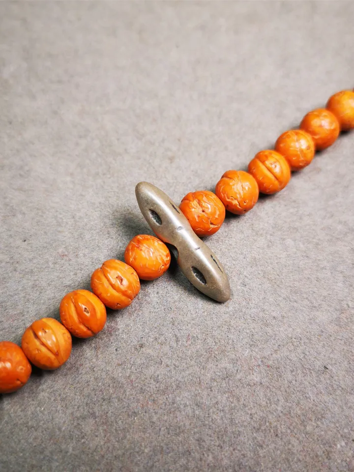 Gandhanra Handmade Tibetan Amulet,Vajra Pendant for Mala,Bag Hanging,0.98" × 0.24"