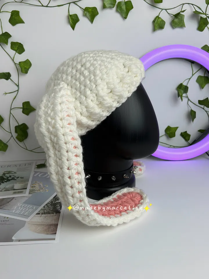 Crochet Cute Bunny Bucket Hat