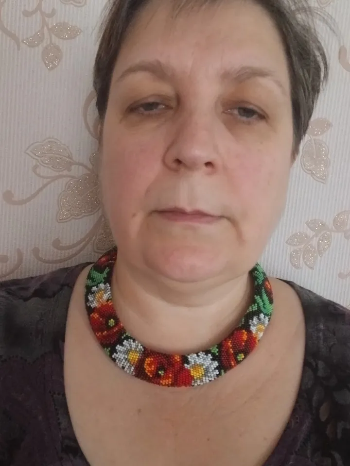 Beaded Necklace , Seed Bead Crochet Necklace