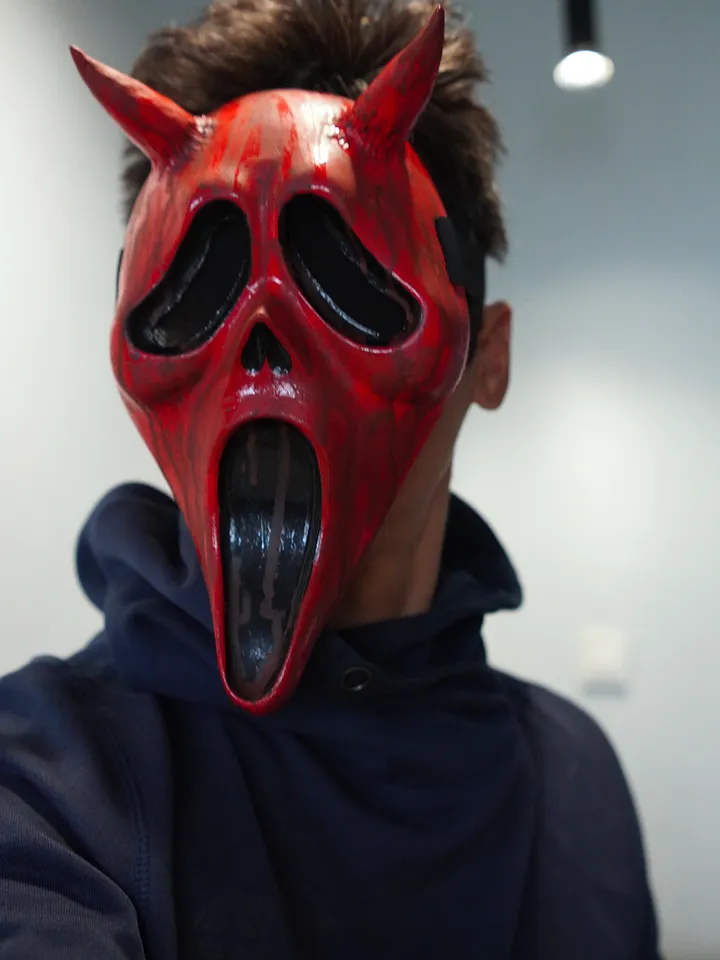 Killer Devil with Horns Mask Dead by daylight mask wearable halloween costume cosplay survival horror game Killer mask