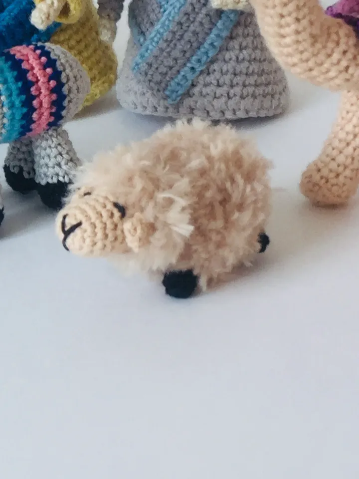 Crochet pattern Sheep 4cm/1.5inch