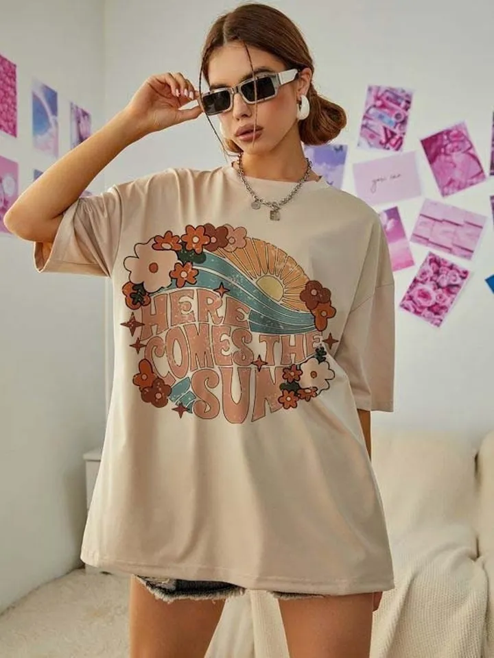 Here comes the sun png | summer png | distressed png | boho png | floral png sublimation | png for sublimation | retro png sublimation