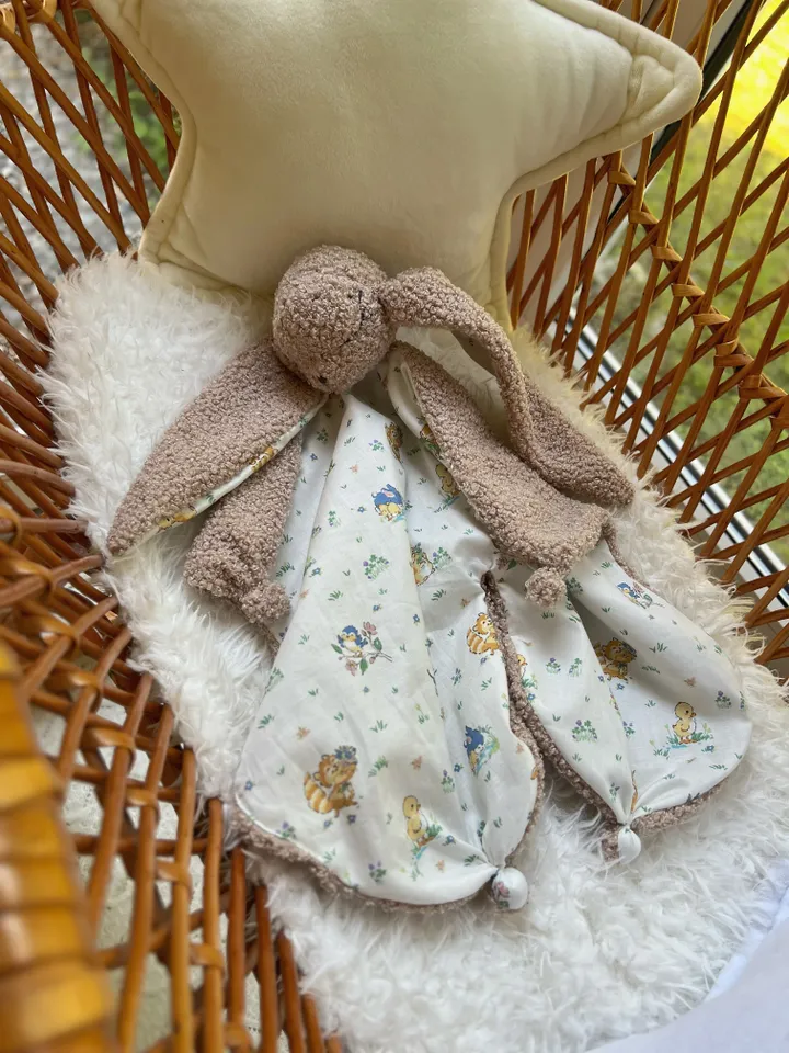 Baby comforter bunny, Doudou rabbit, Baby lovey bunny