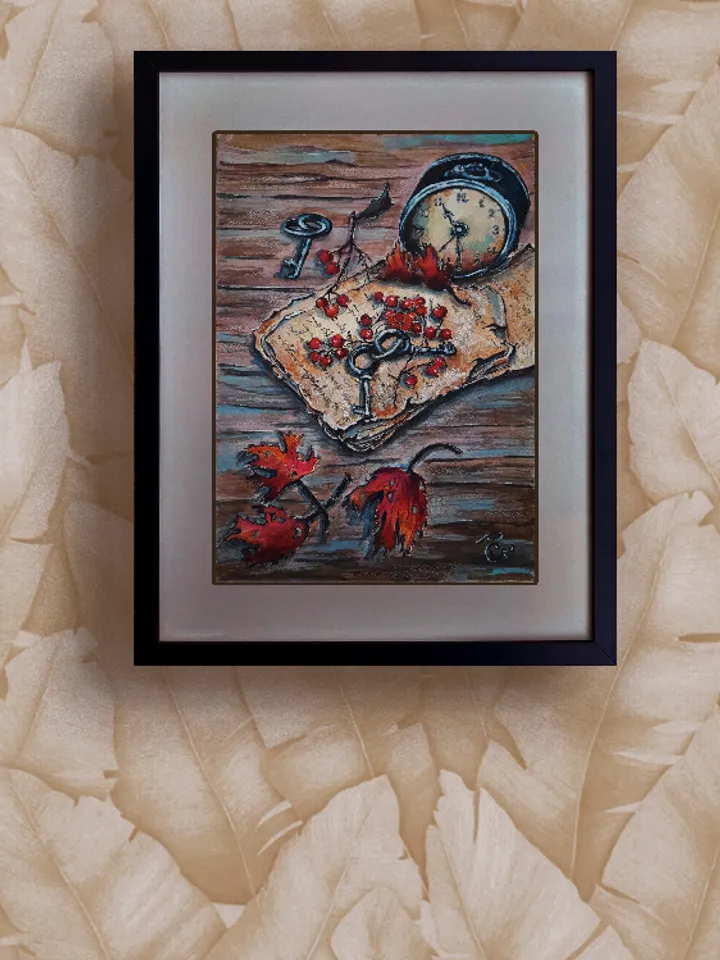 Watercolor still life Old letters 21x30 cm (8.3 х 11,7 inches)