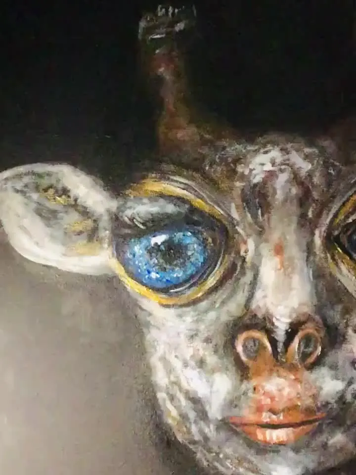 Fantasy giraffe painting,original giraffe painting,acrylic,stretched canvas.