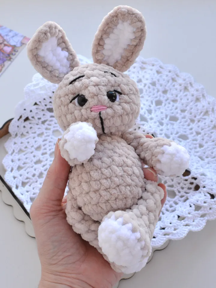 Crochet pattern bear and bunny, Easy pattern bear, Plush bunny pattern, Amigurumi toy pattern, Handmade stuffed bear