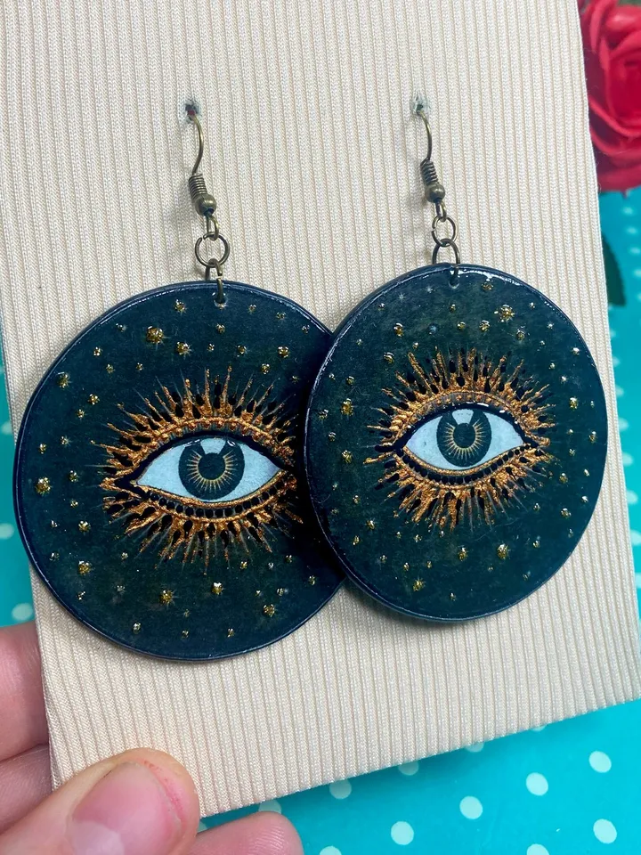 Handmade earrings. Interesting earrings for an unusual look. Handmade jewelry.
