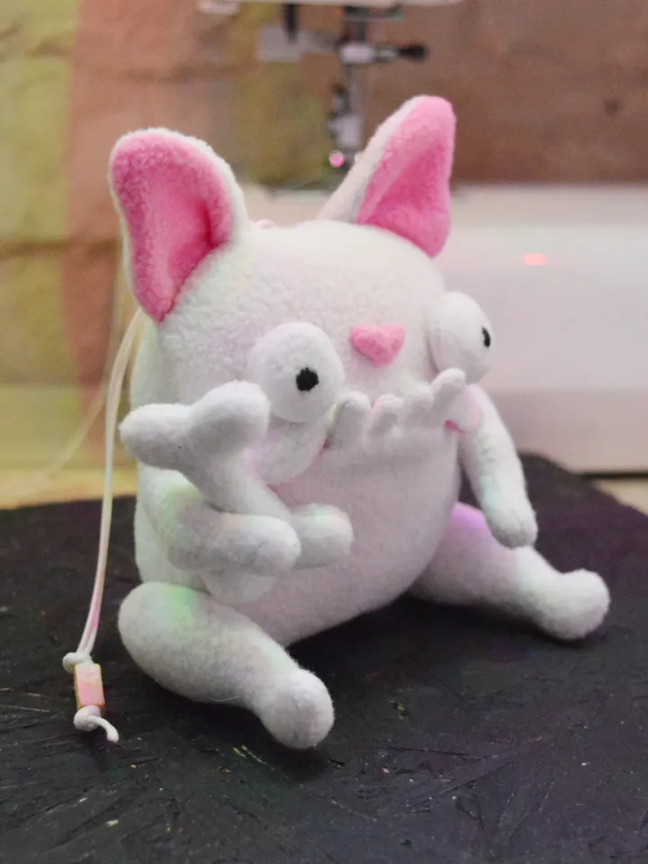PDF Plush Toy Pattern – Fleece Dog with Bone Softie