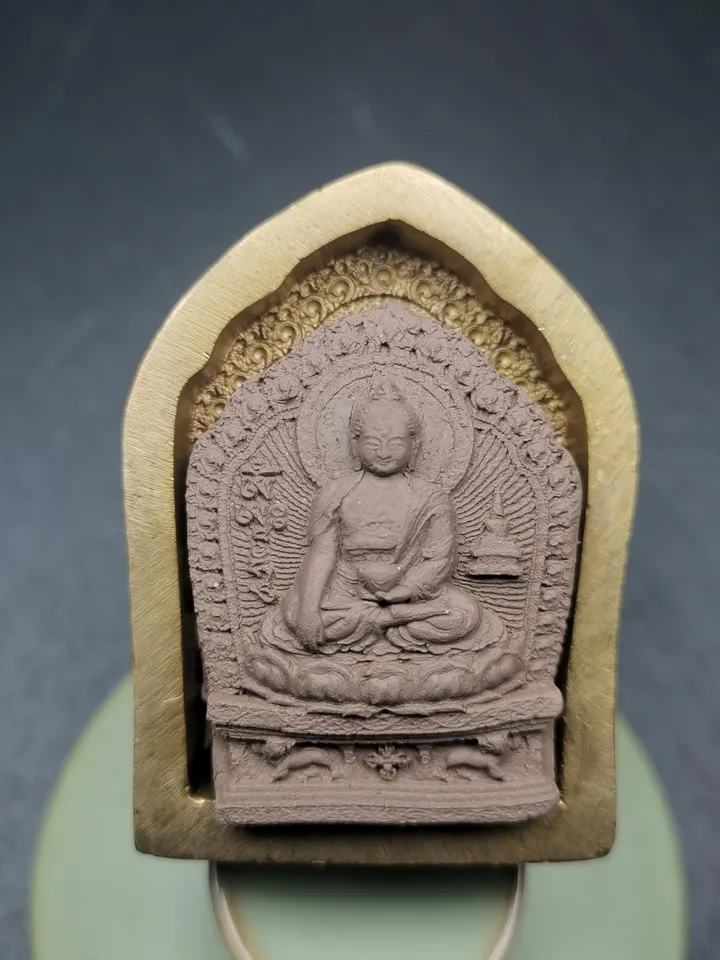 Shakyamuni Tsa Tsa Mold,Old Version 5cm Height,Gandhanra Unique Tibetan Buddha Statue Mould For Making Clay Statue,Tsha Tsha