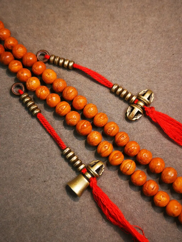 Gandhanra Handmade Tibetan Buddhist Mala Counters,Prayer Bead Counters,with Dorje and Vajra Pendant,Made of Brass