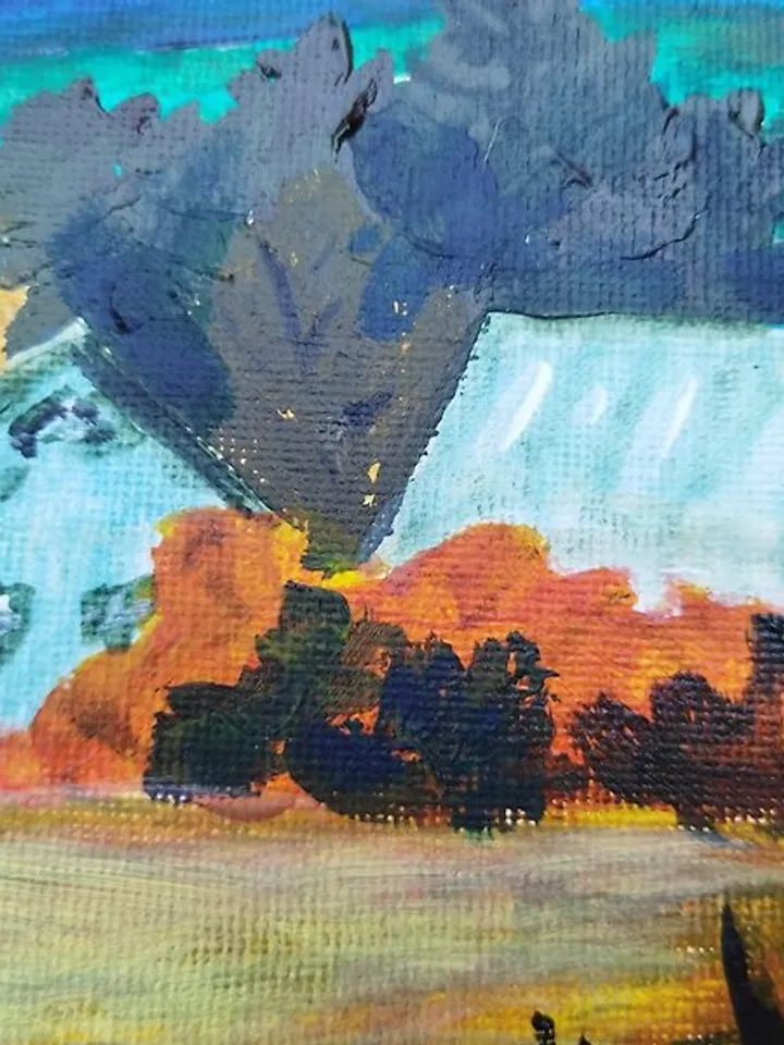 painting rustic landscape wall decoration rustic landscape impressionism