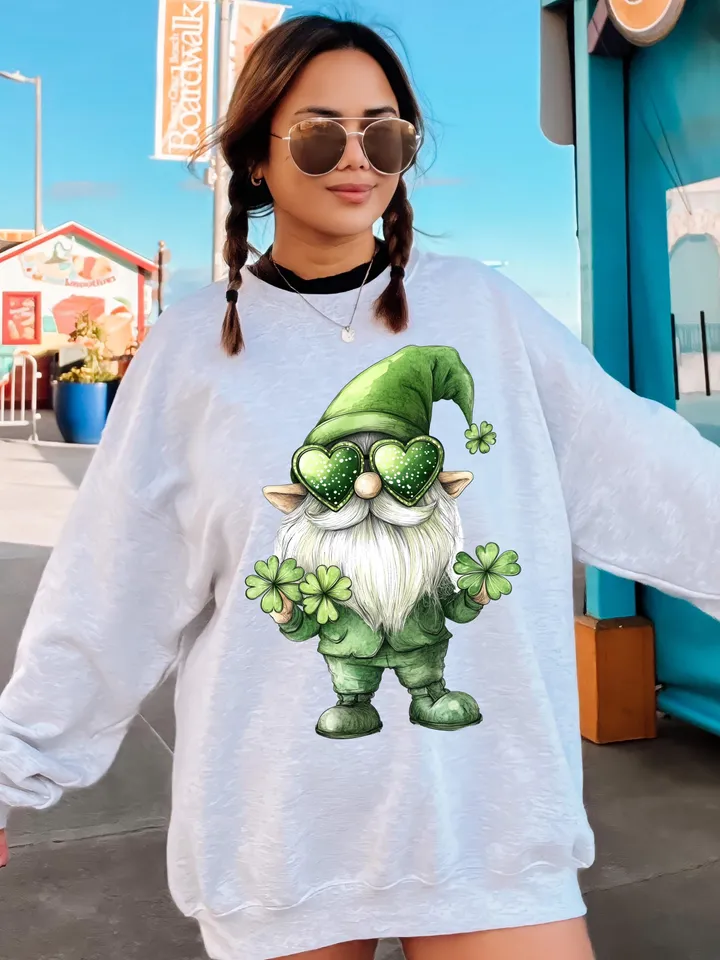 St. Patrick’s Day Gnome png, St Patricks Coquette PNG, Green Coquette PNG, 4 leaf clover png, St Patrick's Day png, Irish png, Shamrock png