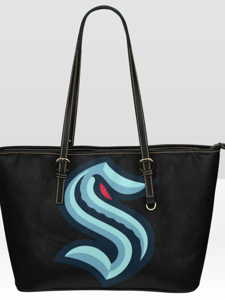 Seattle Kraken Leather Tote Bag