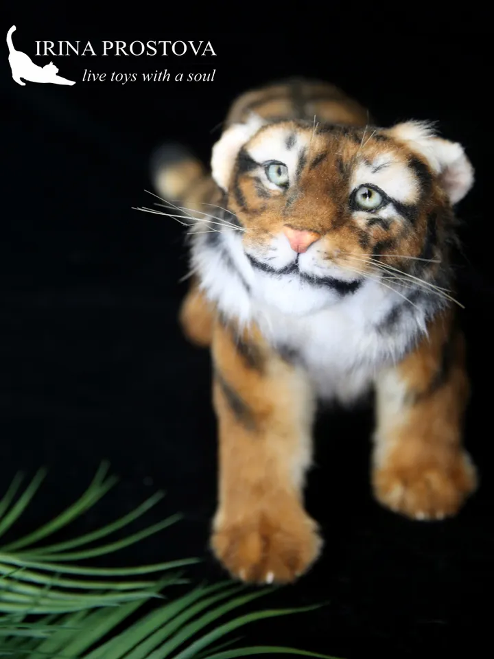 Pattern Tiger | Realistic sewing toy pattern | Stuffed Animals | Pattern with brief instruction for stitching.