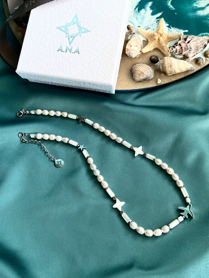 Pearl Set Choker and Earrings PEARL FLY