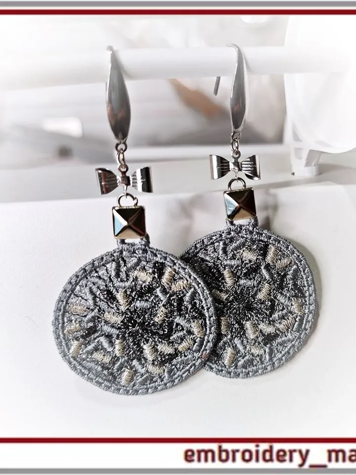 In the hoop FSL embroidery designs for jewelry, decor clothes ITH