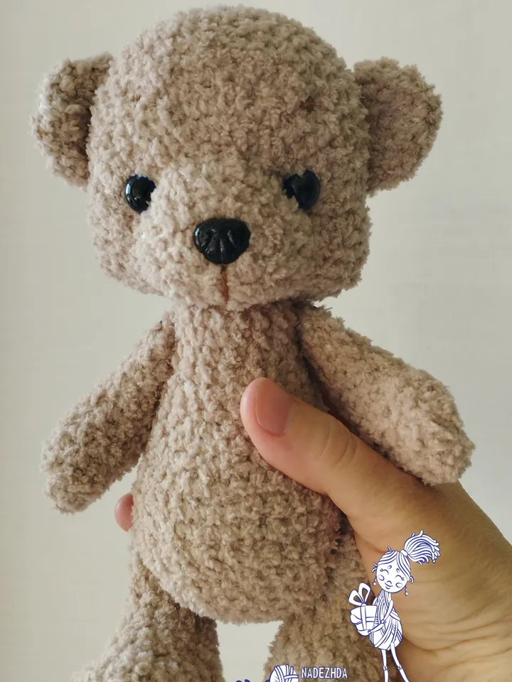 Crochet pattern Plush Teddy Bear. Amigurumi pattern