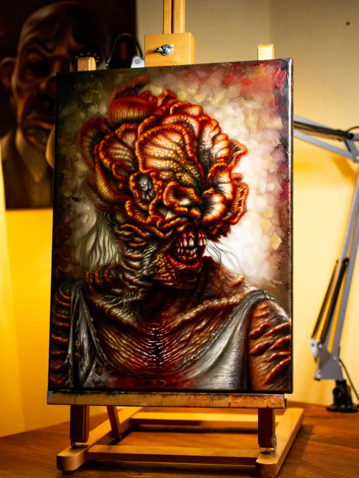 Original oil painting Clicker The last of Us