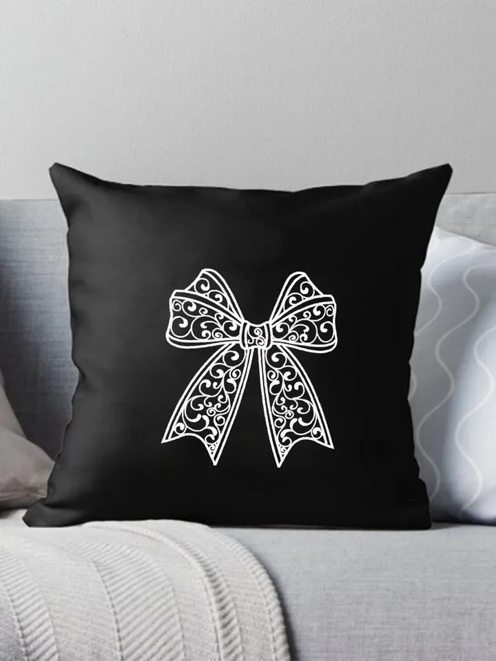 Side bow embroidery design Machine embroidery pattern 4 size Embroidery files coquette bow for sweatshirt, Lace bow embroidery for girl #R40