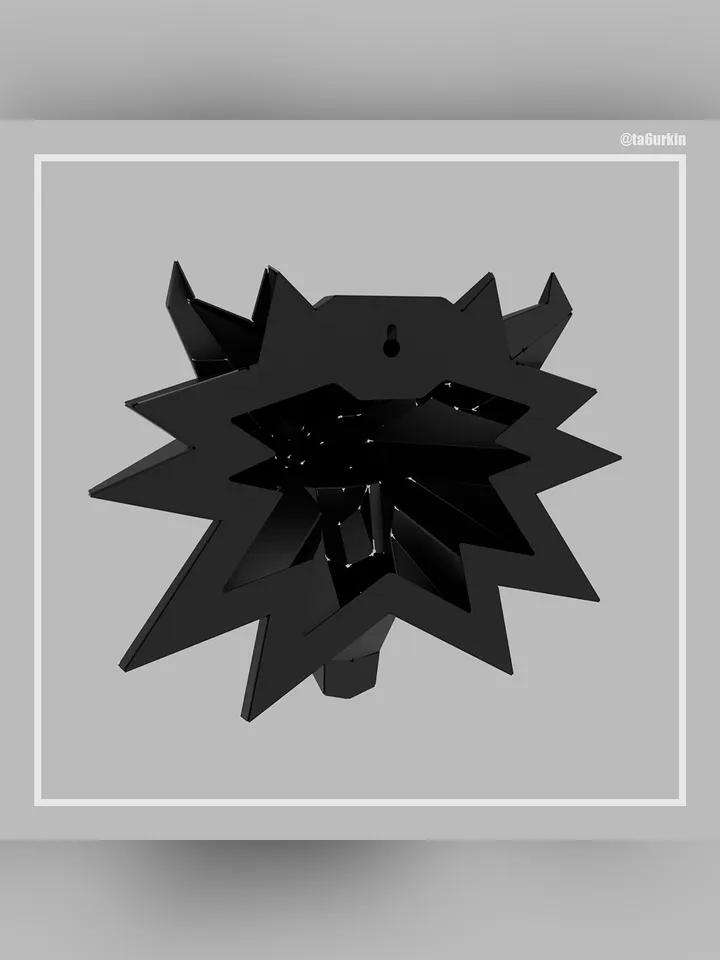 Welding Project Plans Drawings Witcher Wolf (DXF, PDF)