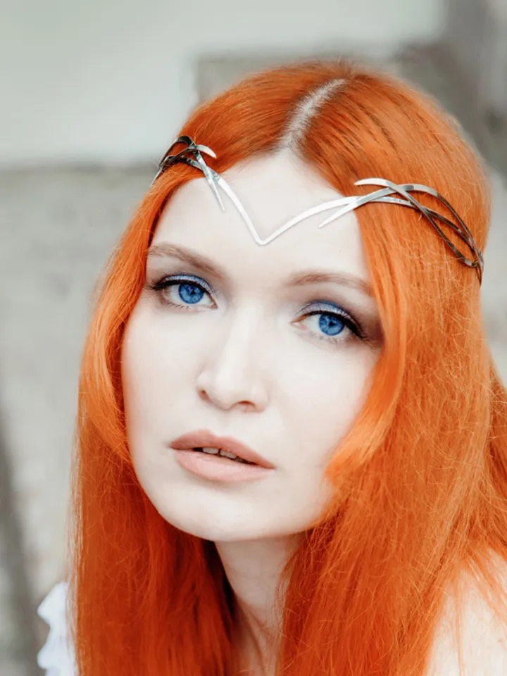 Wedding tiara Bridal Silver Elf Tiara elven Silver circlet Wedding Headpiece silver diadem fairy fantasy wedding Cellnen