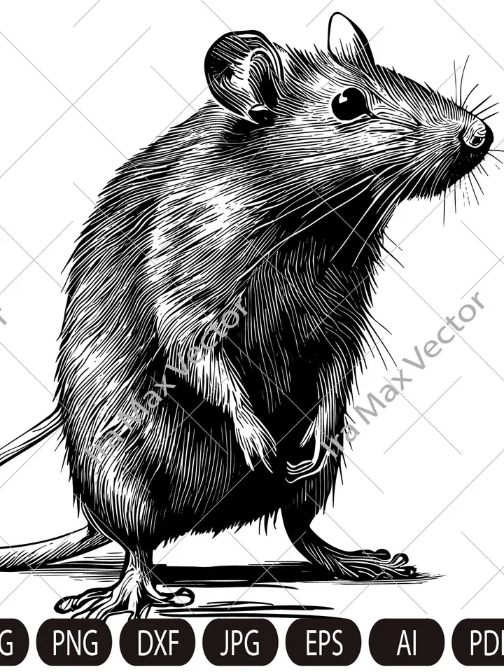 Rat Svg, Mouse svg, cute Mouse, Rat Clipart, Rat Png, Rat Head, Rat Cut Files, Rat sublimation , Rat Silhouette, Animals Silhouette