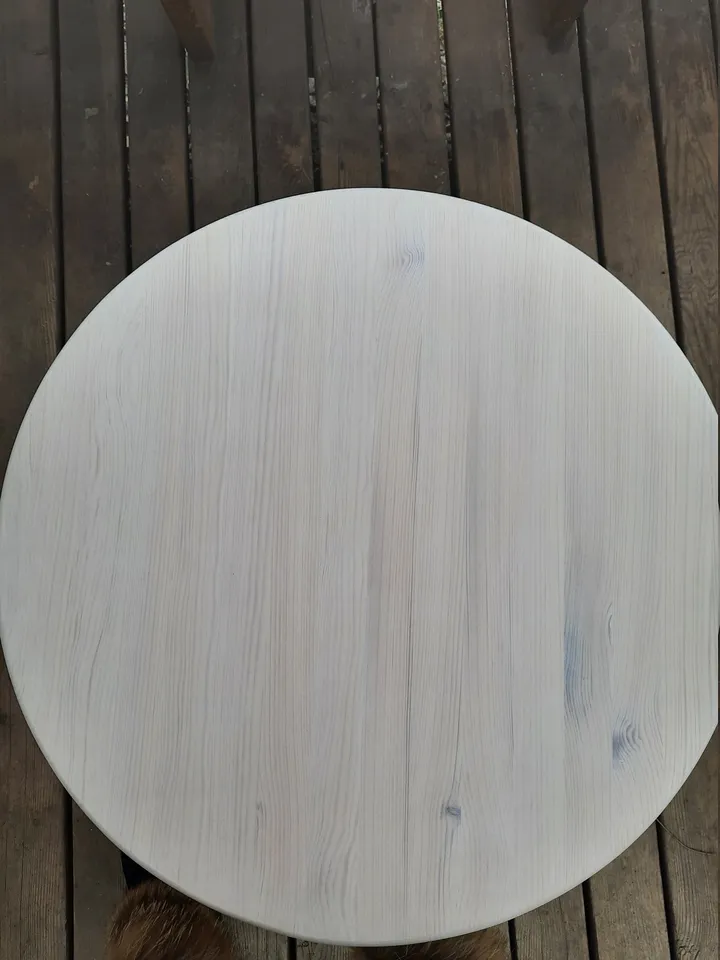 Kids table round adjustable 3 height Nursery furniture Playroom table Wooden toddler table Child table for 1 - 7 years Gift for kids