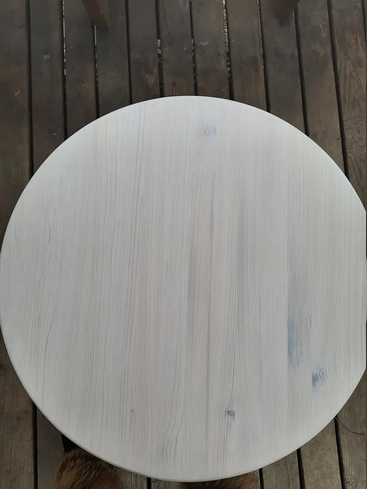 Round table adjustable height 3 positions for child 1-7 year Montessori furniture Natural wood kids and toddler table Gift for kids