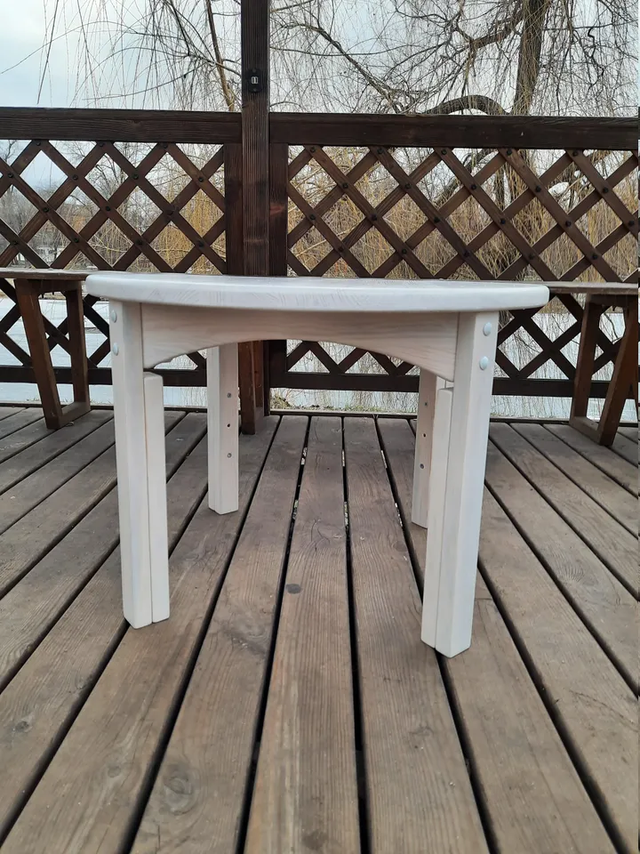 White child table round adjustable 3 height Kids furniture 100% natural wood Toddler table Waldorf table Montessori furniture Gift for kids