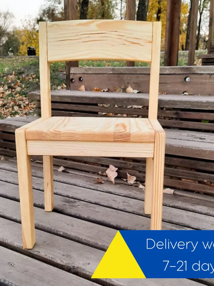 Kids natural wood chair Height adjustable chair 3 positions for children Montessori furniture Minimalist nursery decor Gift for toddler