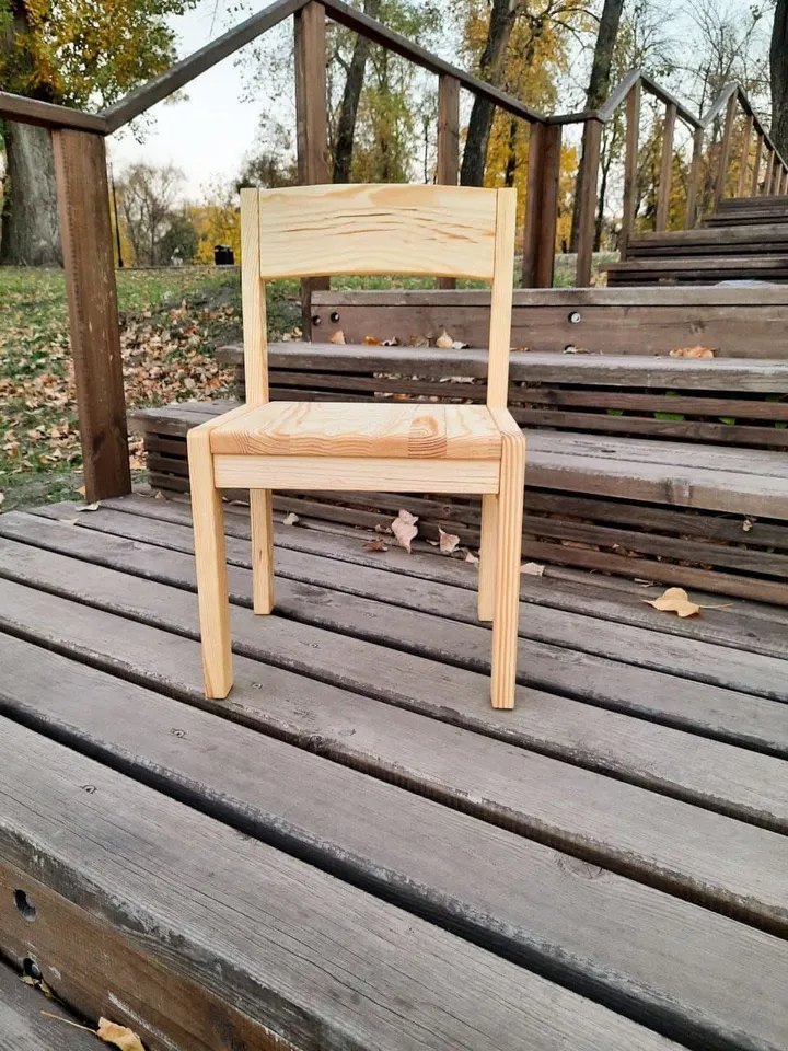 Toddler chair wood personalize Abjust kid chair from 2-3 years Wooden kids chair Children furniture chair in Kindergarten Montessori Waldorf