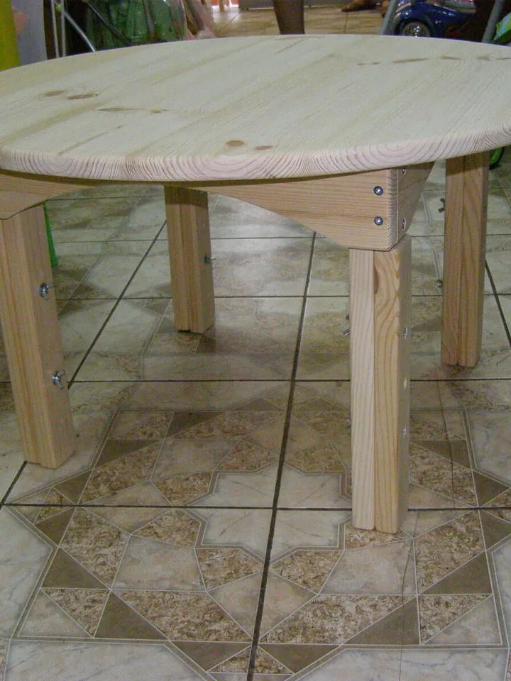 White child table round adjustable 3 height Kids furniture 100% natural wood Toddler table Waldorf table Montessori furniture Gift for kids