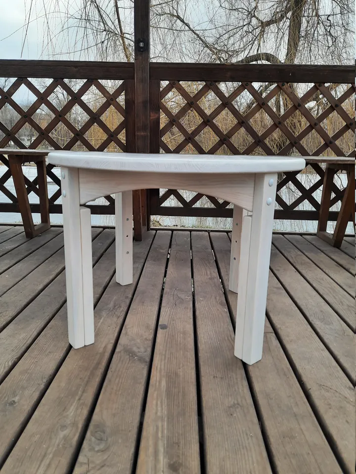 Kids table round adjustable 3 height Nursery furniture Playroom table Wooden toddler table Child table for 1 - 7 years Gift for kids