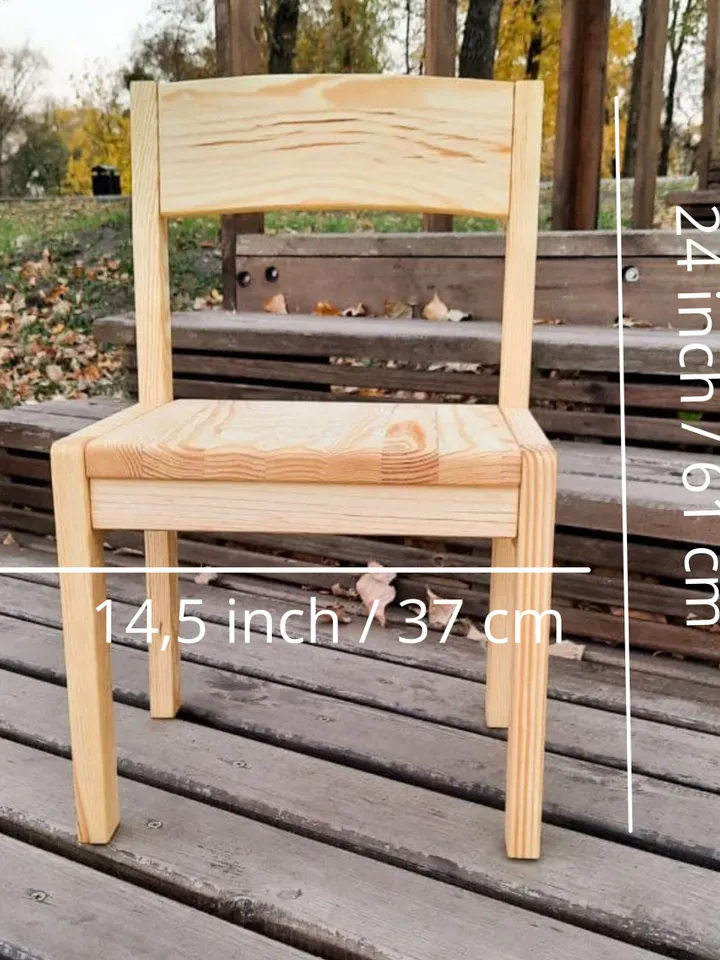 Child chair wood eco-friendly Children's chair height adjustable from 3 years Kids chair Toddler chair Child chairs Montessori Waldorf