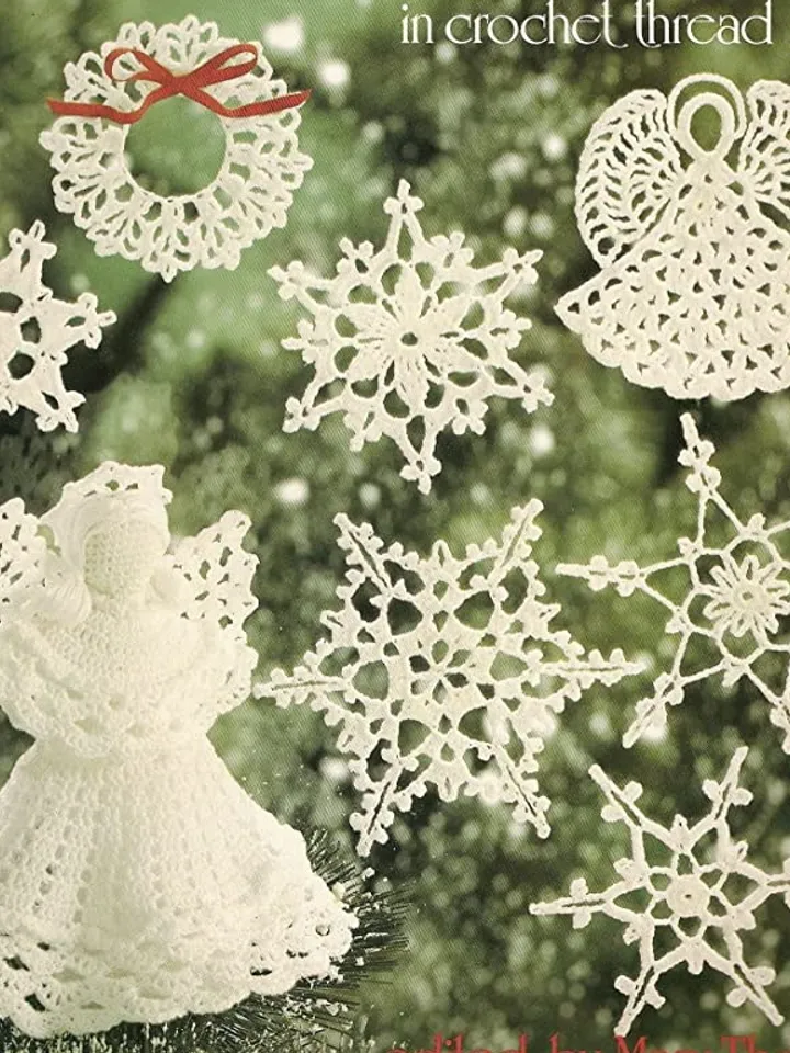 Christmas Ornaments & Snowflakes Vintage Crochet Pattern PDF