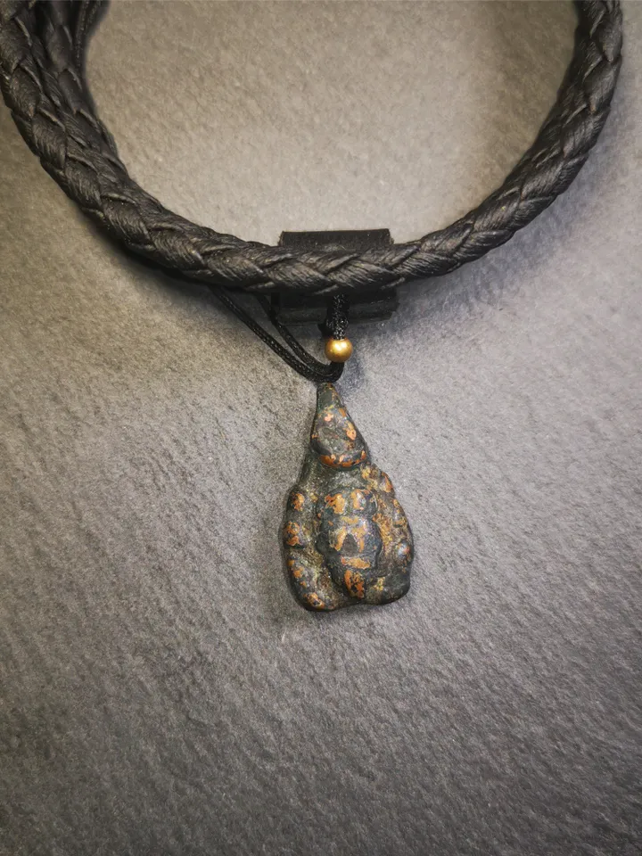 Gandhanra Old Tibetan Amulet,Scorpion Guru of Padmasambhava, Buddhist Scorpion Pendant, Made of Copper,0.95" × 0.55"