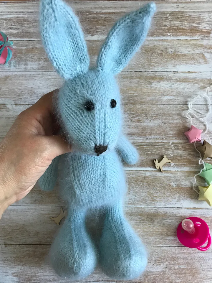 Bunny knitted toy