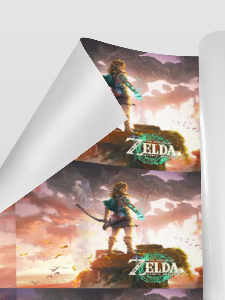 Zelda Tears of the Kingdom Gift Wrapping Paper 58"x 23" (1 Roll)