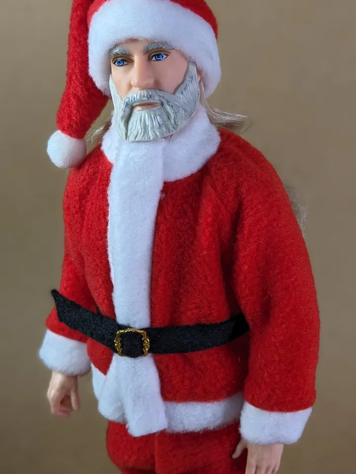 Cosplay Christmas Santa Claus costume for 12 inch fashion male dolls