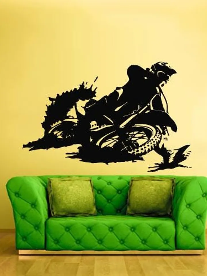 Motorcycle Wall decal Motocross Dirt bike Sticker z368